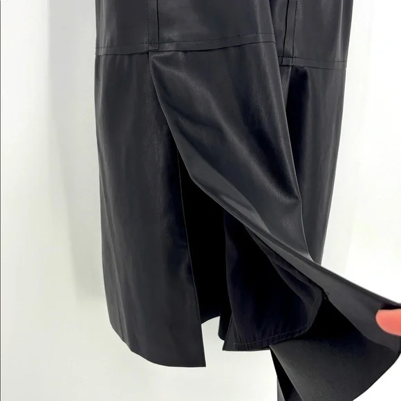 faux leather womens dress Rena Brown Faux Leather Dress | Women's Clothing